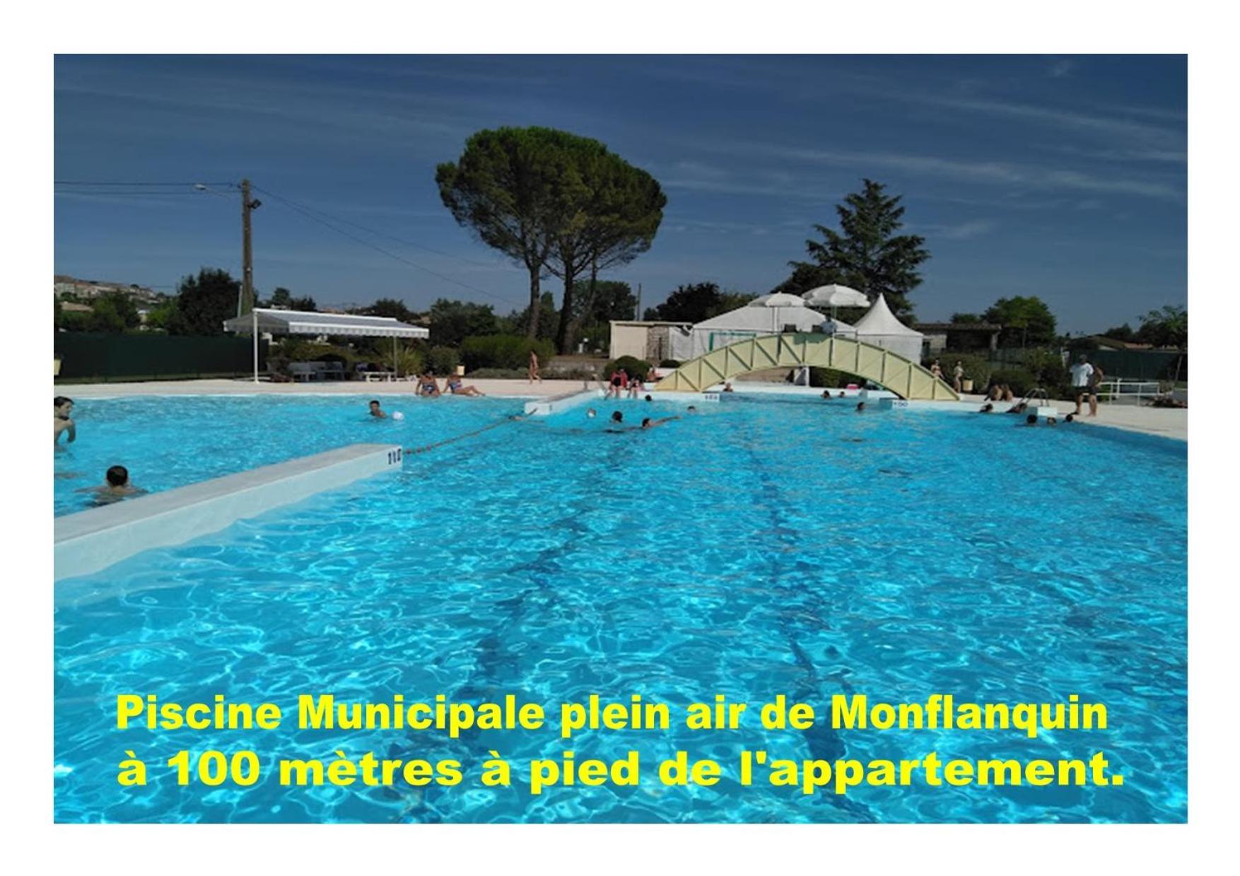 Charmant Appartement Avec Piscine. Монфланкин Екстериор снимка